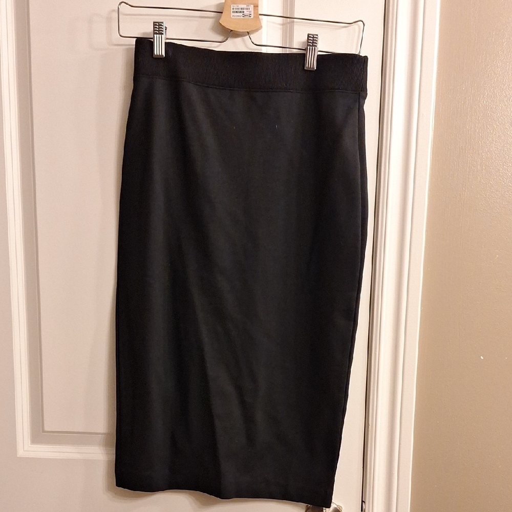 Banana Republic Classic Black Ponte Pencil Skirt